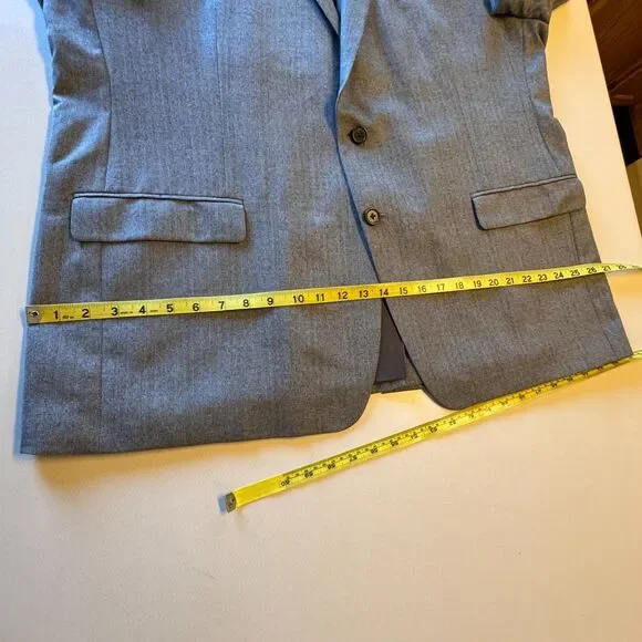 Lauren Ralph Lauren Classic Sport Coat Mens Sz 50R Gray Herringbone - Picture 9 of 15